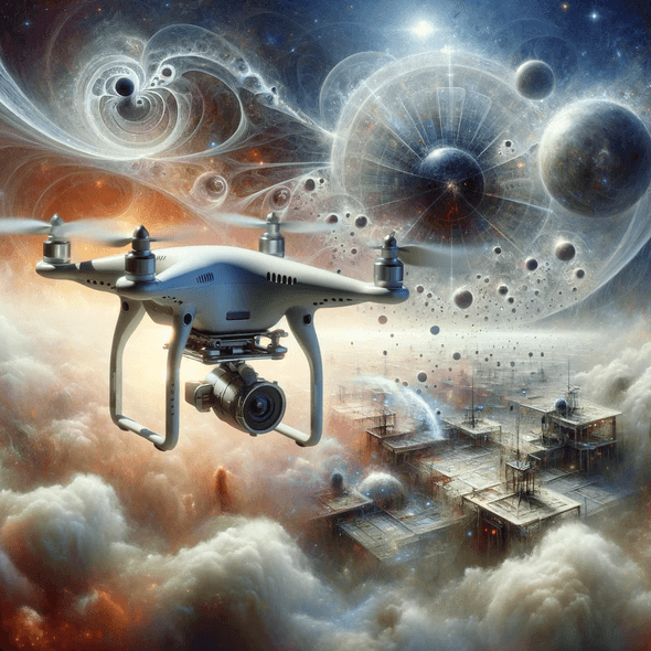 Drone flying in latent space
