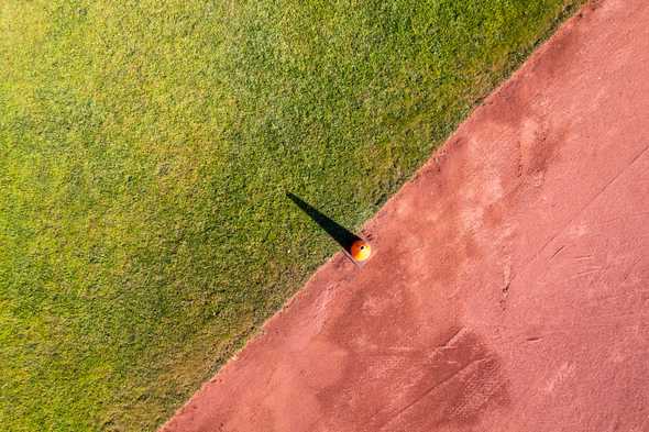 Cone in Baseball Field