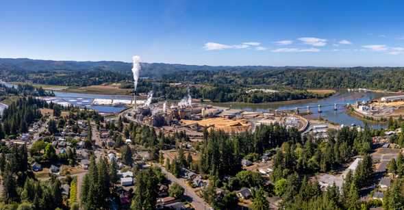 Toledo Oregon Panorama (where I grew up)